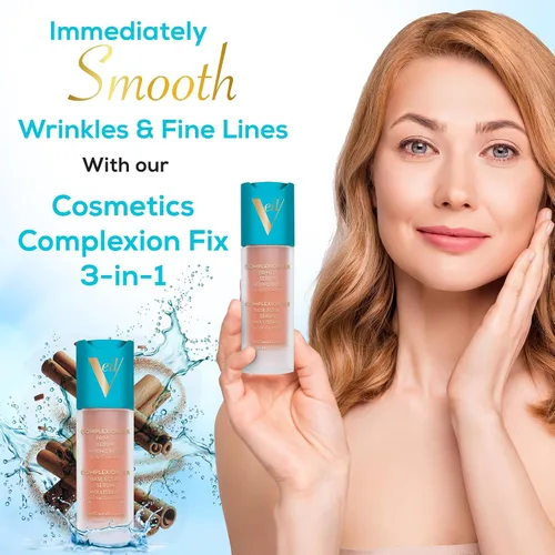 Vista 3 de Veil Cosmetics Imprimación 3 en 1 Sunset Light Suero, base de mezcla, imprimación Minimización de poros Hidrata, ilumina y calma Suaviza