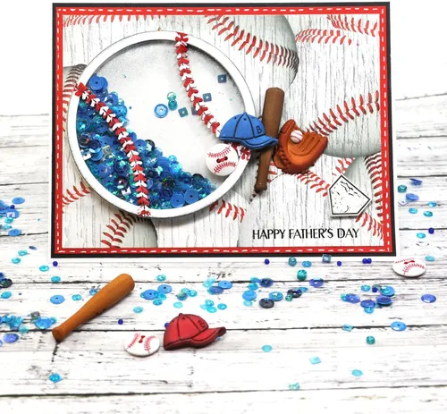 Vista 8 de Varios botones deportivos – Juego de más de 50 piezas para costura, álbumes de recortes y manualidades – fútbol, béisbol, fútbol, golf y esquí