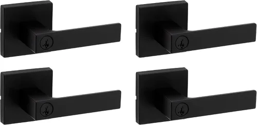 Vista 20 de Kwikset Singapore - Manija de puerta de cromo pulido (2 unidades)