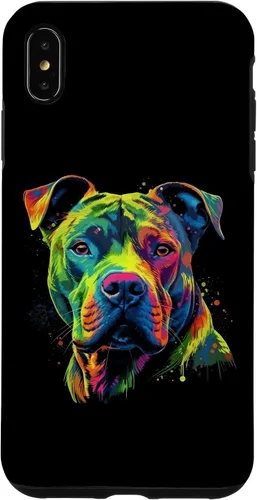 Vista 11 de Pit Bull Mom Dog Lover Colorful Artistic Pitbull Owner Women Case for iPhone 17