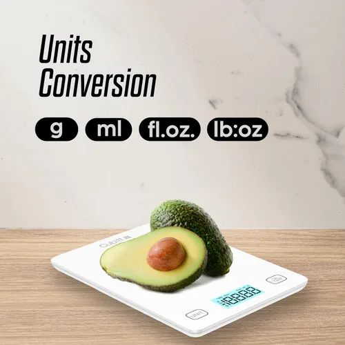 Vista 10 de Cubitt Báscula de cocina inteligente, báscula de alimentos Bluetooth con aplicación, color negro