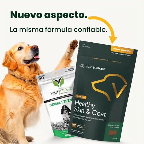 Vista 2 de VetriScience - Masticables saludables para la piel y el pelaje para perros