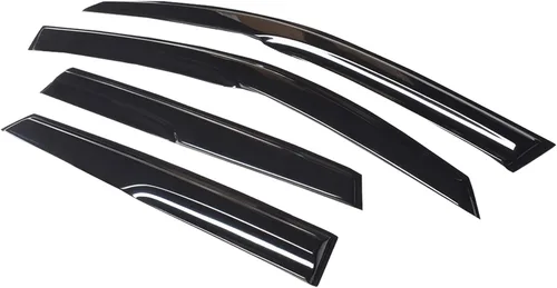 Vista 5 de munirater Reemplazo del deflector de protección contra la lluvia de la visera lateral para Mazda 3 Hatchback 2004-2009