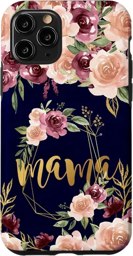 Vista 29 de Mama Floral New Mom Flower Print Pregnant Woman Watercolor Case for iPhone 17