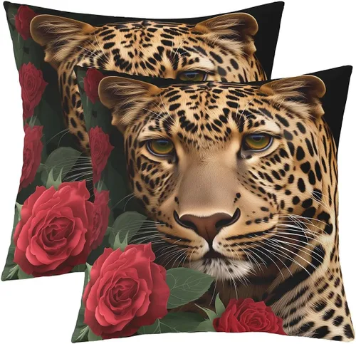Vista 43 de Erosebridal Juego de 2 fundas de almohada rústicas con diseño de oso, de 16x16 pulgadas, fundas de almohada de cuadrícula de búfalo, fundas