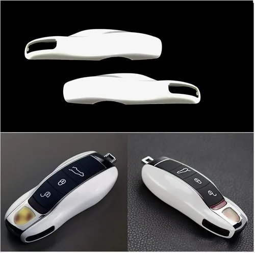 Vista 28 de x xotic tech Funda Protectora de Carcasa de Llavero Inteligente Estilo Fibra de Carbono Compatible con Porsche Boxster Cayenne Panamera Cayman Macan