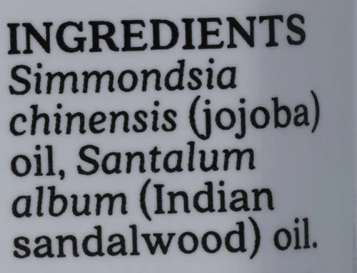 Vista 4 de Aura Cacia, Sándalo indio con aceite de jojoba, 0.5 onzas líquidas