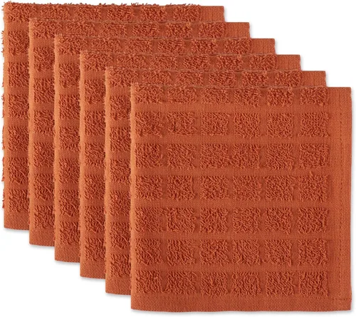 Vista 18 de DII Basic Terry Collection - Juego de paños de cocina sólidos para ventana, 12 x 12, aguacate, 6