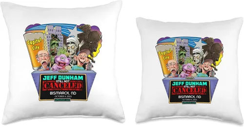 Vista 3 de JEFF DUNHAM Bismarck, ND (2023) - Almohada de 16 x 16 pulgadas, multicolor