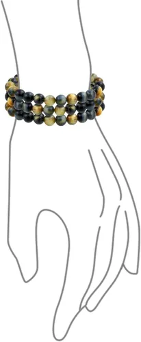 Vista 34 de Bling Jewelry Juego de 3 pulseras elásticas unisex apilables con cuentas redondas de 0.315 pulgadas para mujeres, adolescentes y hombres, multihebra