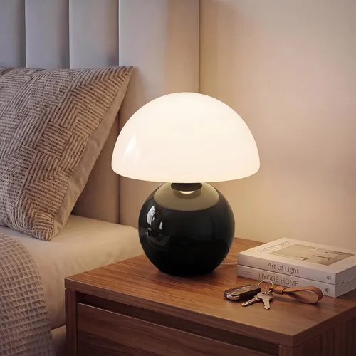 Vista 18 de Dawnwake Lámpara de Mesa con Forma de Hongo para Dormitorio, Lámparas Pequeñas de Escritorio para Mesita de Noche para Mesas de Noche de Sala