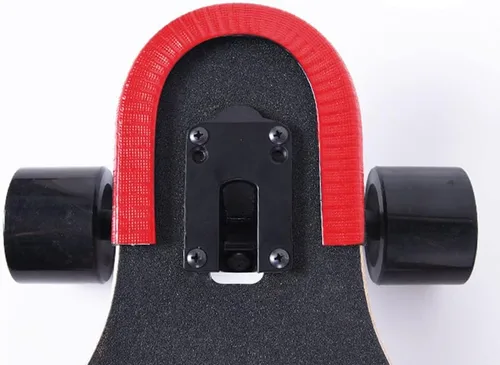 Vista 7 de MAXPRO Protector de cubierta de patineta, protección de borde de cubierta de longboard, cubierta de goma duradera que absorbe los golpes con Negro