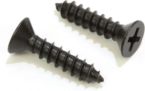 Vista 7 de Bolt Dropper 6 tornillos de madera Phillips de cabeza plana de acero inoxidable recubierto de óxido negro, (25 piezas), 18-8 (304) tornillos