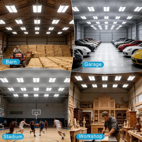 Vista 7 de Lightdot Paquete de 8 luces LED de 2 pies, 200 W, 28000 lm, para tienda