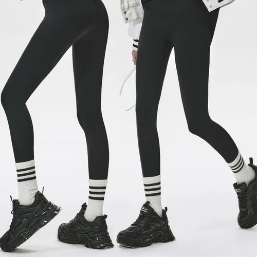 Vista 4 de 4 pares de calcetines a rayas para mujer, calcetines deportivos retro de algodón, elásticos, calcetines novedosos, unisex, multicolor