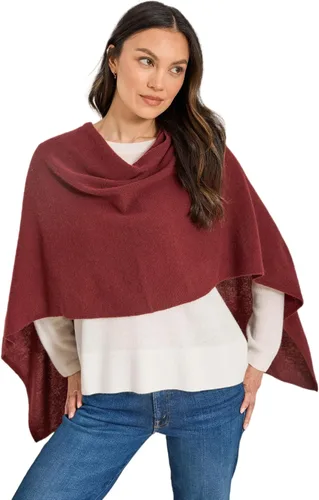 Vista 23 de CLAUDIA NICHOLE by Alashan Poncho estilo vestido, 100% cachemira Ejército/1032