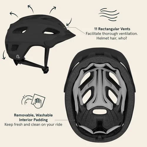 Vista 7 de Kryptonite Keeper Bike U-Lock estándar con cable de acero trenzado + casco Retrospec Lennon para bicicleta