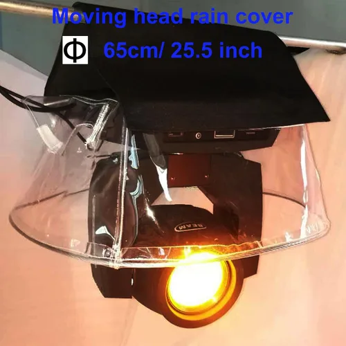 Vista 2 de Cubierta de lluvia de luz móvil para luz de cabeza móvil, luces móviles impermeables, escudo de luces de escenario para cubierta de luz principal