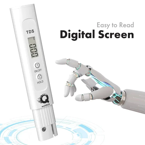 Vista 4 de Medidor TDS Medidor digital de agua - Autocalibración para resultados precisos - Probador de calidad del agua ideal para agua potable, hidroponía