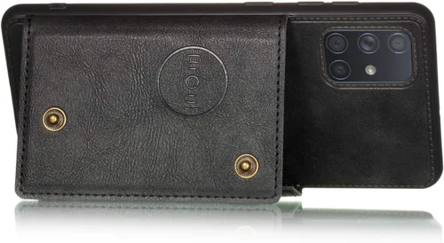 Vista 3 de Funda compatible con 1+ Nord 2, compatible con OnePlus Nord 2 5G DN2101 DN2103 de piel sintética, color negro
