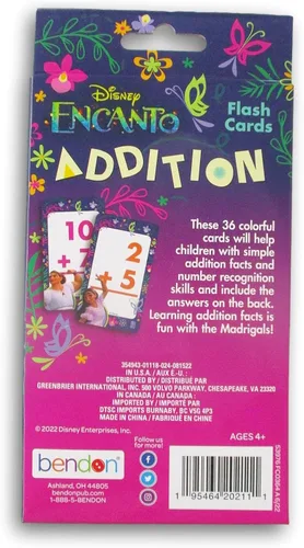Vista 2 de Encanto Flash Cards Primer Grado - Adición - 36 tarjetas