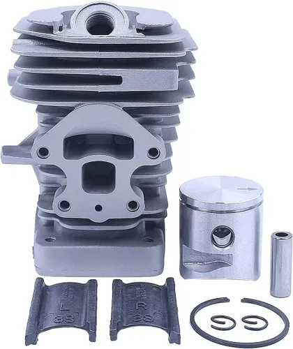 Vista 2 de Fricgore Piezas de repuesto para 1.535 in Cilindro Pistón Kit para Husquarna 240 235 236 Motosierra Repuesto Herramienta de Repuesto Moto Sierra
