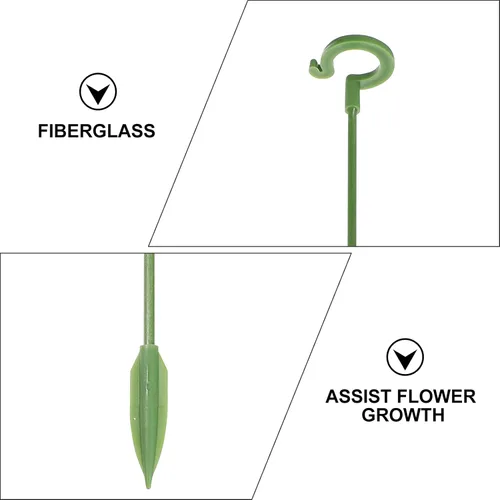 Vista 9 de Yardwe 20pcs Jardín Varillas Palos Mariposas Amaryllis Tomates Orquídea Anti-Alojamiento Alto Para/Soporte Flores Anti- Alojamiento Soporte Estacas