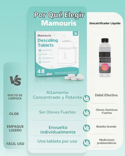 Vista 4 de Tabletas descalcificadoras para lavadora de biberones, tableta