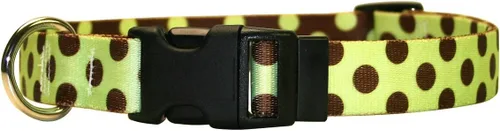 Vista 9 de Collar de diseño amarillo estándar para perro, pequeño, s, Marrón Lunares de Navidad