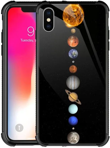 Vista 16 de CARLOCA Funda compatible con iPhone XR, iPhone XR para niños, hombres y jóvenes, diseño de nebulosa espacial, a prueba de golpes, antiarañazos