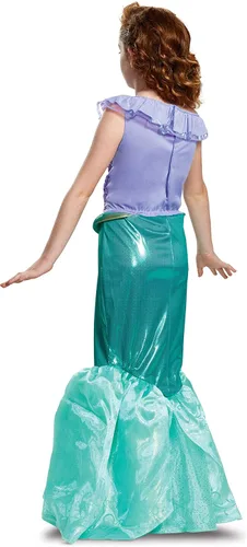 Vista 2 de Disguise Disfraz de princesa Disney Ariel Little Mermaid Deluxe para niñas