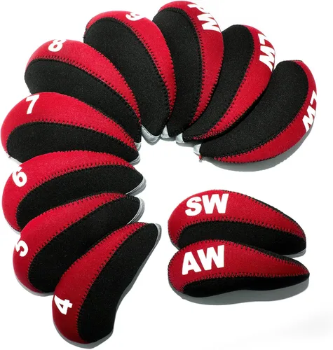 Vista 11 de Fundas de Hierro de Golf para Palos de Golf Juego de Fundas de Hierro de Golf de Neopreno 11pcs/10pcs Fundas para Cabezas de Hierro de Golf Fundas