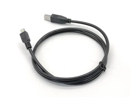 Vista 5 de Elecbee Cable USB B de 180 grados macho a mini USB recto USB 2.0, compatible con computadoras, portátiles, consolas de juegos, impresoras, discos