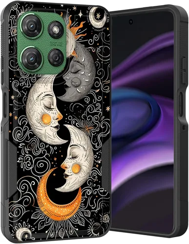 Vista 67 de para Moto G Play 4G 2024, funda de dos capas híbrida resistente y a prueba de golpes, PC duro + silicona suave protectora para Motorola Moto G Play