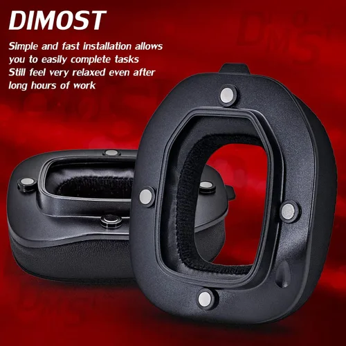 Vista 6 de Diadema con almohadillas compatibles con auriculares Astro A40 TR (cuero)