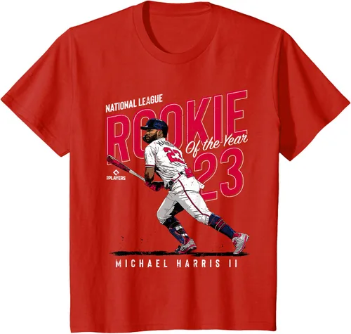 Vista 3 de Camiseta Rookie of the Year Michael Harris II Atlanta MLBPA, Negro