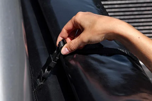 Vista 8 de LEER ROLLITUP Compatible con GM Chevy Silverado/GMC Sierra 2019-2023 con caja de 78 pulgadas Cubierta Tonneau suave enrollable 4R301 Perfil