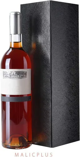 Vista 6 de MALICPLUS - Cajas de regalo de vino con tapas magnéticas, paquete de 2, color negro