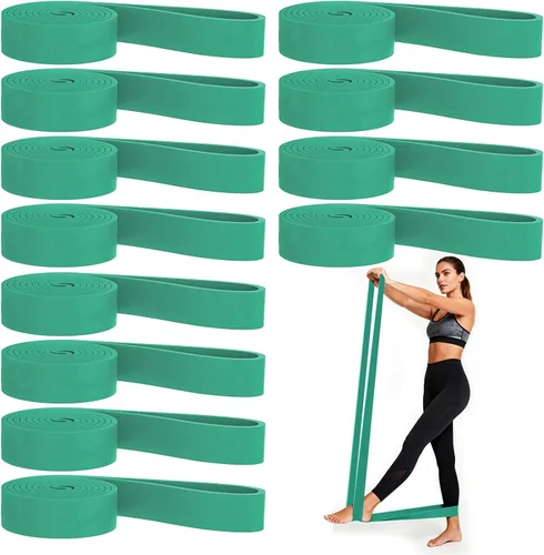 Vista 8 de Juego de 12 bandas de resistencia, asistencia para dominadas, entrenamiento de fuerza y terapia física para gimnasio en casa Bandas de bucle