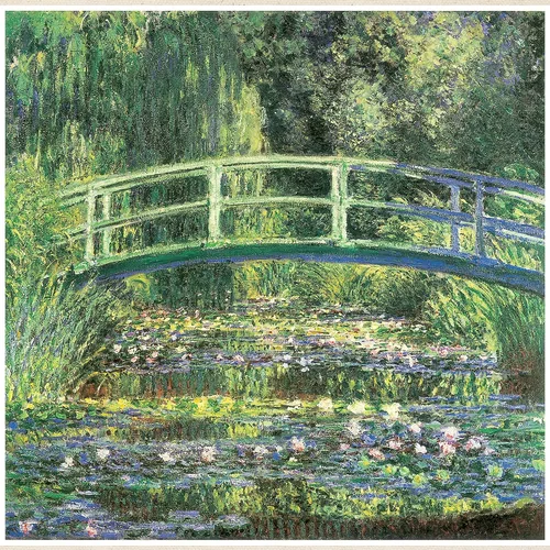 Vista 3 de CafePress Bridge Monet Tote Bag Reutilizable Natural Beige Bolsa de compras de lona