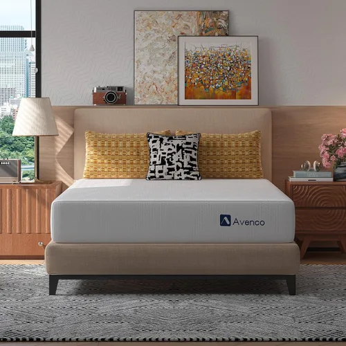 Vista 10 de Avenco - Colchón individual de 5 pulgadas para niños, colchones de espuma viscoelástica con gel para un sueño nocturno fresco y alivio de presión