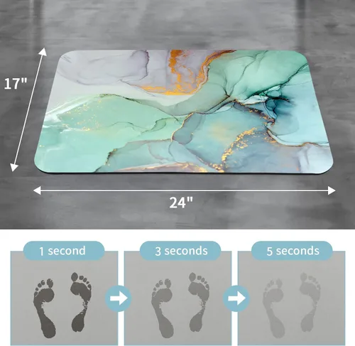 Vista 5 de Gibelle Alfombra de baño antideslizante, juego de baño con cortina de ducha, alfombra y accesorios, cortina de baño de 72 pulgadas de ancho x 78
