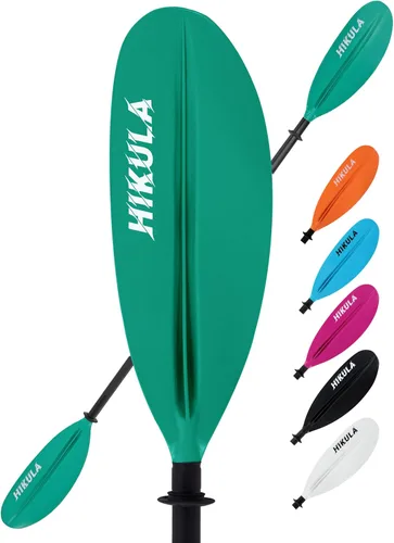 Vista 13 de Kayak Paddle 4 Pieces Aluminum Shaft and PP Blade Floating 86.6in/220cm, 90.5inch/230cm Lightweight Oars