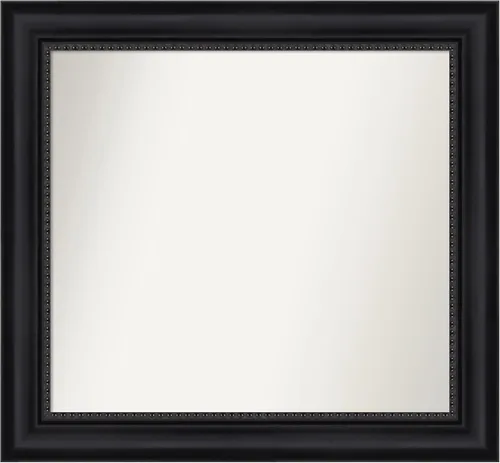 Vista 13 de Amanti Art Espejo personalizado, espejo de baño negro Astor, espejo de pared o espejo de tocador de baño sobre el fregadero (25 x 25 pulgadas)