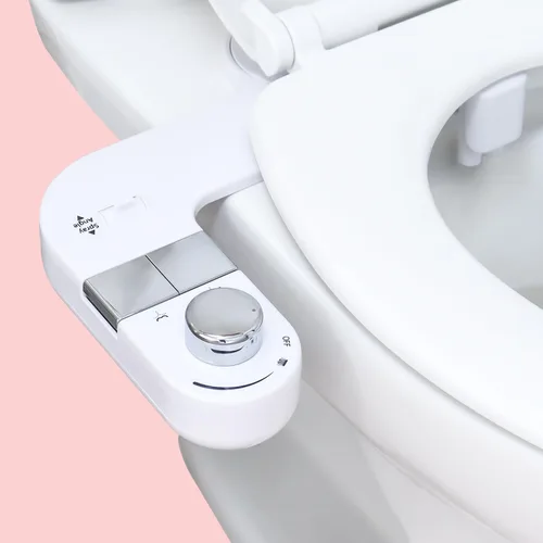 Vista 7 de Bidé, accesorio de bidé para inodoro, rociador de bidé de agua dulce no eléctrico con boquilla de autolimpieza, control de presión ajustable