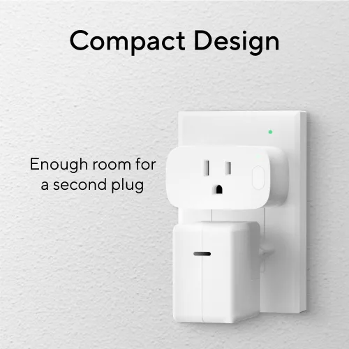 Vista 3 de Enchufe inteligente, toma de corriente inteligente para el hogar, enchufe inteligente ultra eficiente de 15 A compatible con Matter, Alexa, Google