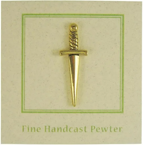 Vista 4 de Jim Clift Design Daga Gold Solapa Pin