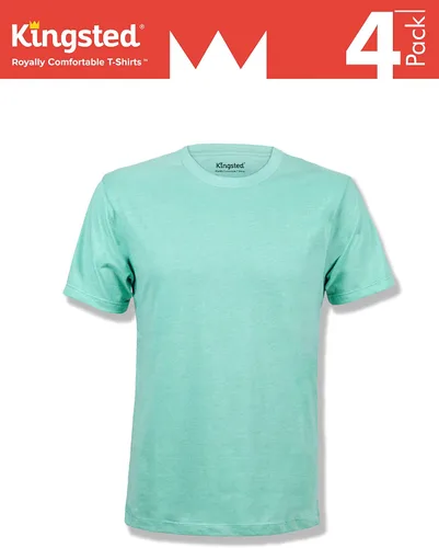 Vista 2 de Kingsted - Paquete de camisetas para hombre cómodas suaves premium ajuste clásico