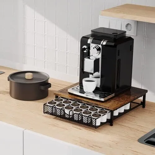 Vista 2 de 36 K Cup Coffee Pod Almacenamiento Cajón Organizador Titular+Almohadilla Antideslizante