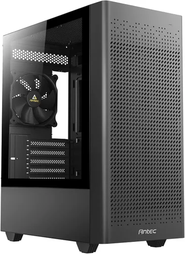 Vista 11 de Antec Dark Phantom Series DP31 Mini-Tower M-ATX - Estuche para juegos, tomas de aire en forma de garra, tira ARGB, panel lateral magnético de vidrio